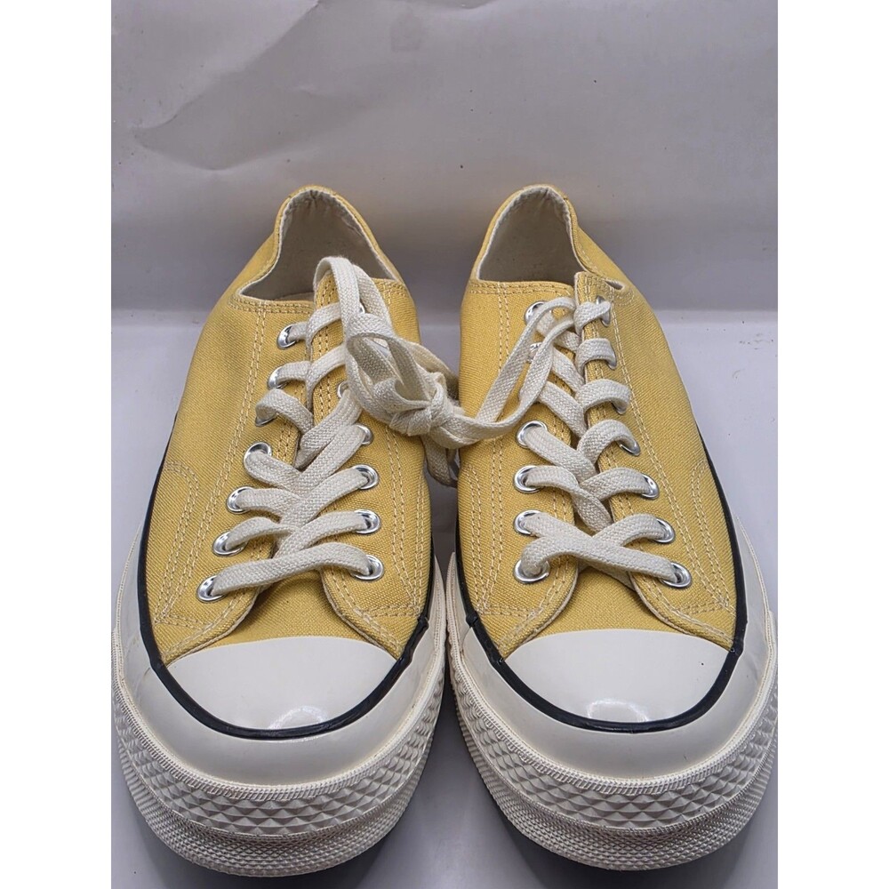 Converse All Star Chuck Taylor Canvas Low Top Yellow Mens Size 9 New Sample Sale